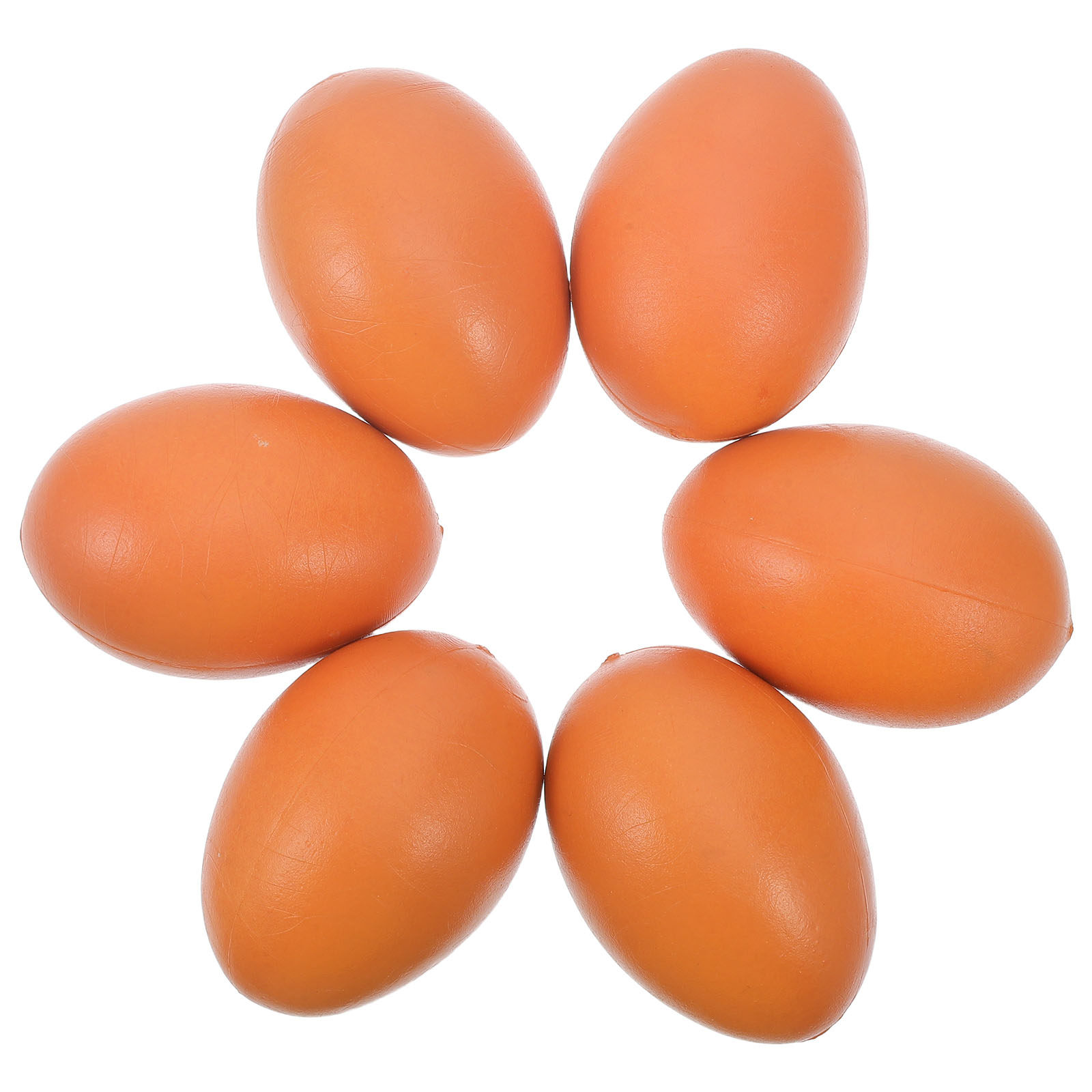 Easter Craft Embellishment Set - 6개 플라스틱 페인트칠된 부활절 달걀 DIY