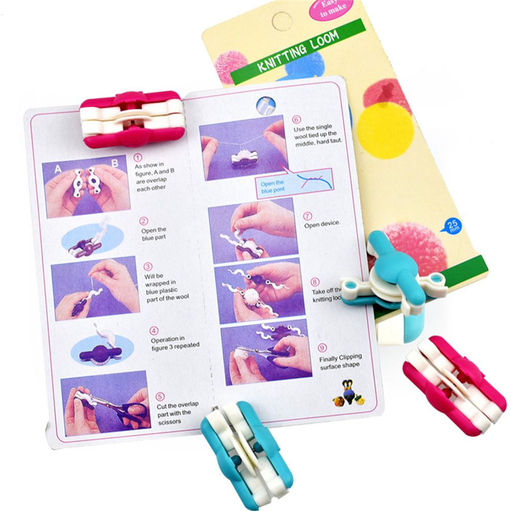 Pom Pom Maker Tool - 2 개/몫 패션 바늘 공예 핸드