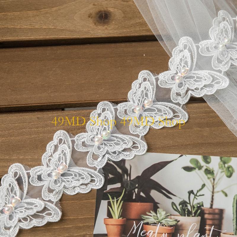 Lace Ribbon Trim - 49MD 1 야드 Bowknot 나비 수