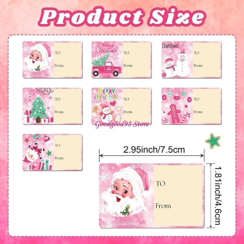 Embellishments For Scrapbooking - 210 조각 직사각형 전송 크리스마스 파티