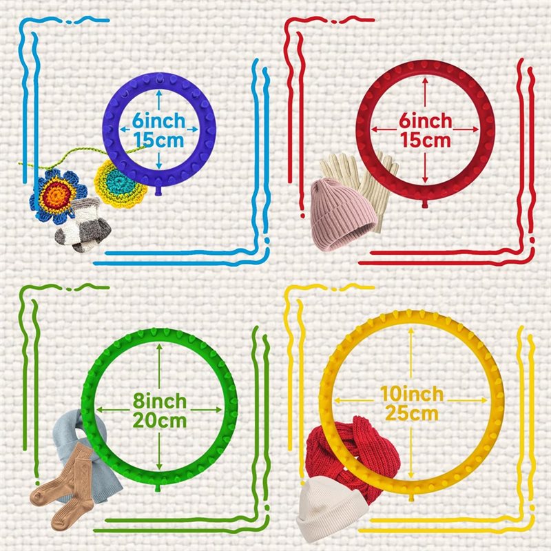 Pom Pom Maker Tool - 【ALLOWANCE】모자용 DIY 도구, 스카프 뜨개질 기계