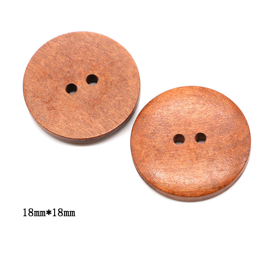 10pcs 18mm 라운드 나무 단추 DIY 의류 의류 - Embellishments For Scrapbooking 리뷰 및 가격