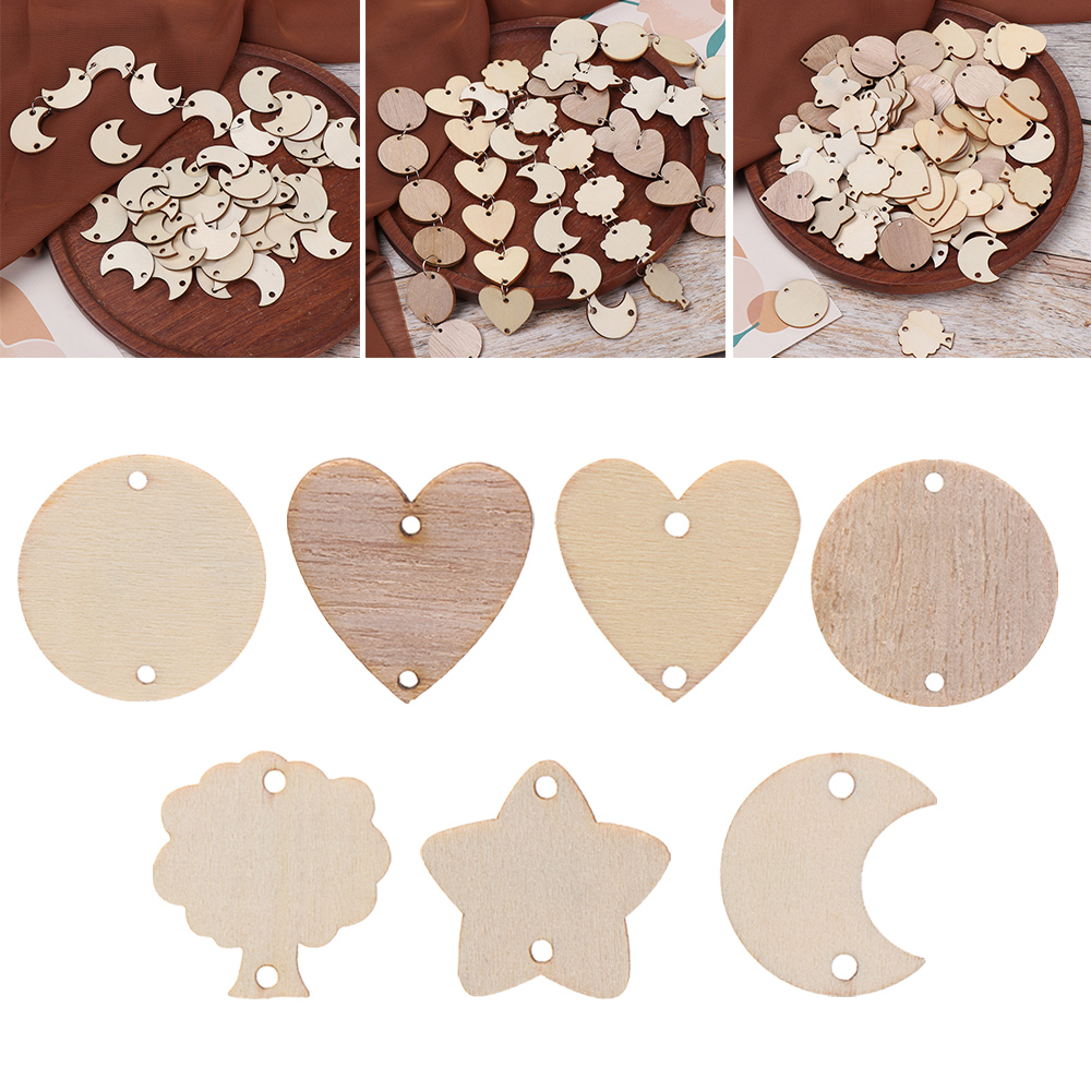 50개/세트 DIY 공예 장식용 별/하트/원형 나무 조 - Easter Craft Embellishment Set 리뷰 및 가격