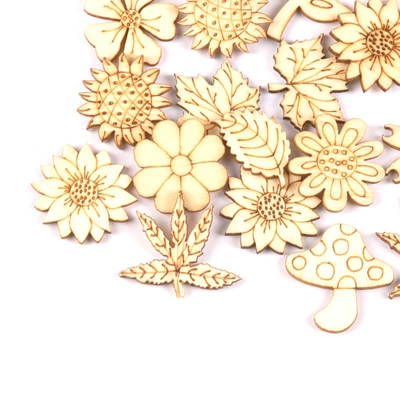 천연 나무 해바라기 잔디 스크랩북 공예품, 가정 장식용 - Embellishments For Scrapbooking 리뷰 및 가격