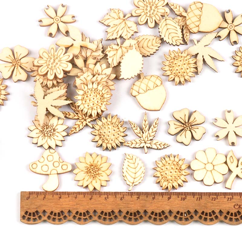 천연 나무 해바라기 잔디 스크랩북 공예품, 가정 장식용 - Embellishments For Scrapbooking 리뷰 및 가격