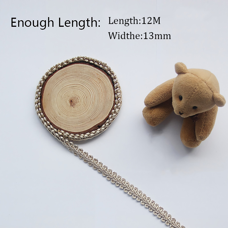 12M 브레이드 트림 프랑스 김프 기본 봉제 리본 폴리 - Fringe Ribbon Sewing 리뷰 및 가격