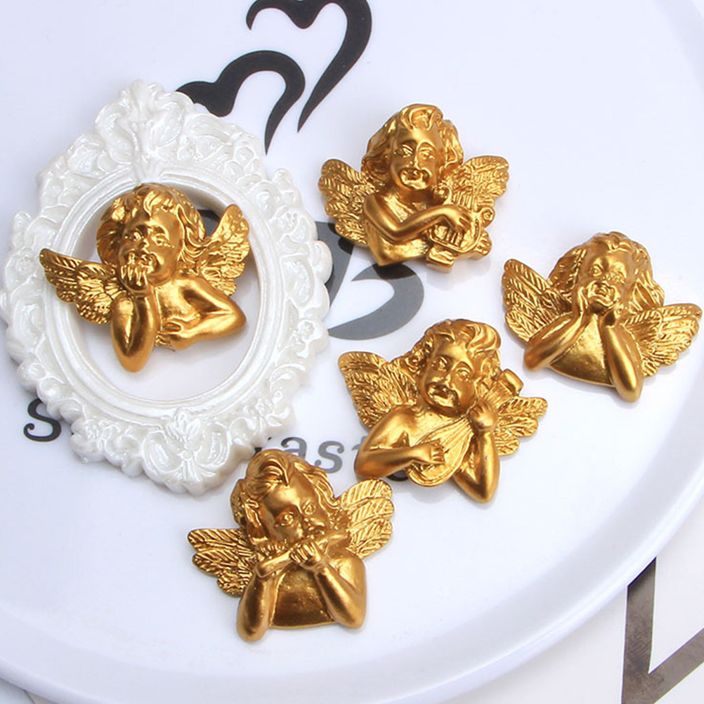 15개 레진 천사 액세서리 공예 DIY 참 장식 플랫백 - Craft Embellishments 리뷰 및 가격