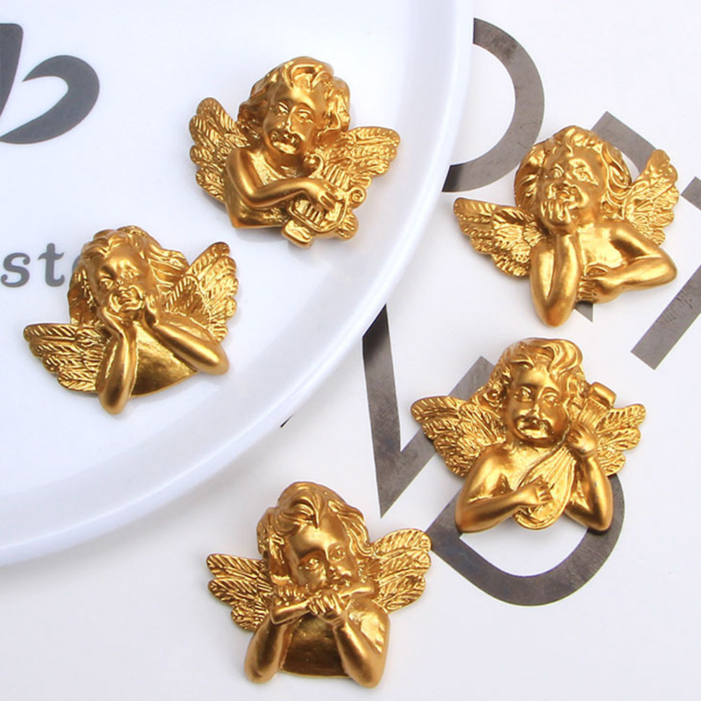 15개 레진 천사 액세서리 공예 DIY 참 장식 플랫백 - Craft Embellishments 리뷰 및 가격