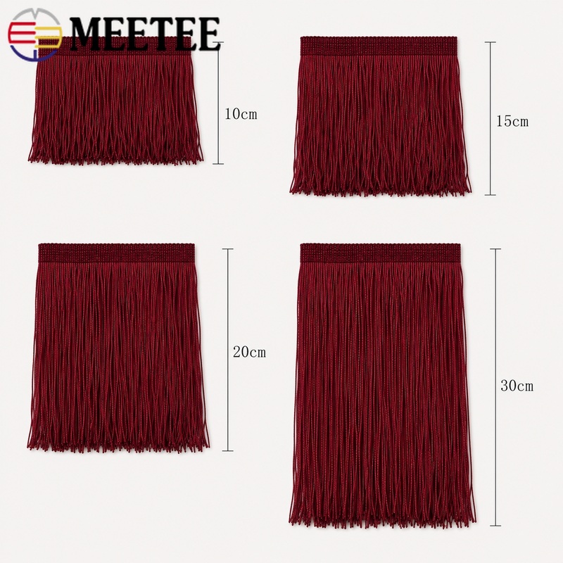 5/10야드 10-30cm 레드 태슬 프린지 트림 폴리 - Fringe Ribbon Sewing 리뷰 및 가격