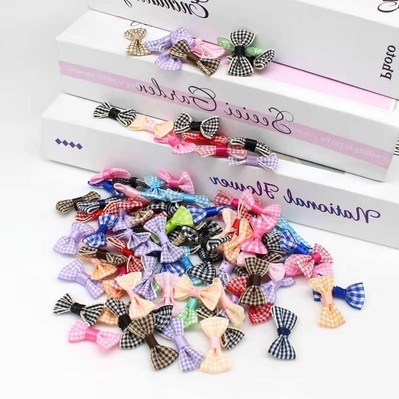 30개/세트 1.5cm*3cm 작은 새틴 리본 활 장식 - Embellishments For Scrapbooking 리뷰 및 가격