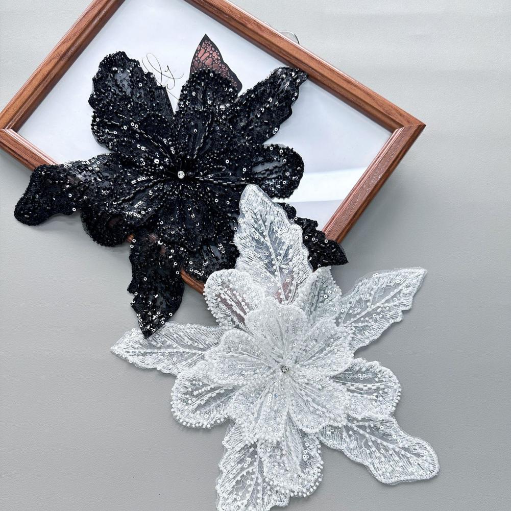 3D 꽃 코사지 아플리케 구슬과 스팽글 장식 다층 스웨 - Applique Patch Flower 리뷰 및 가격