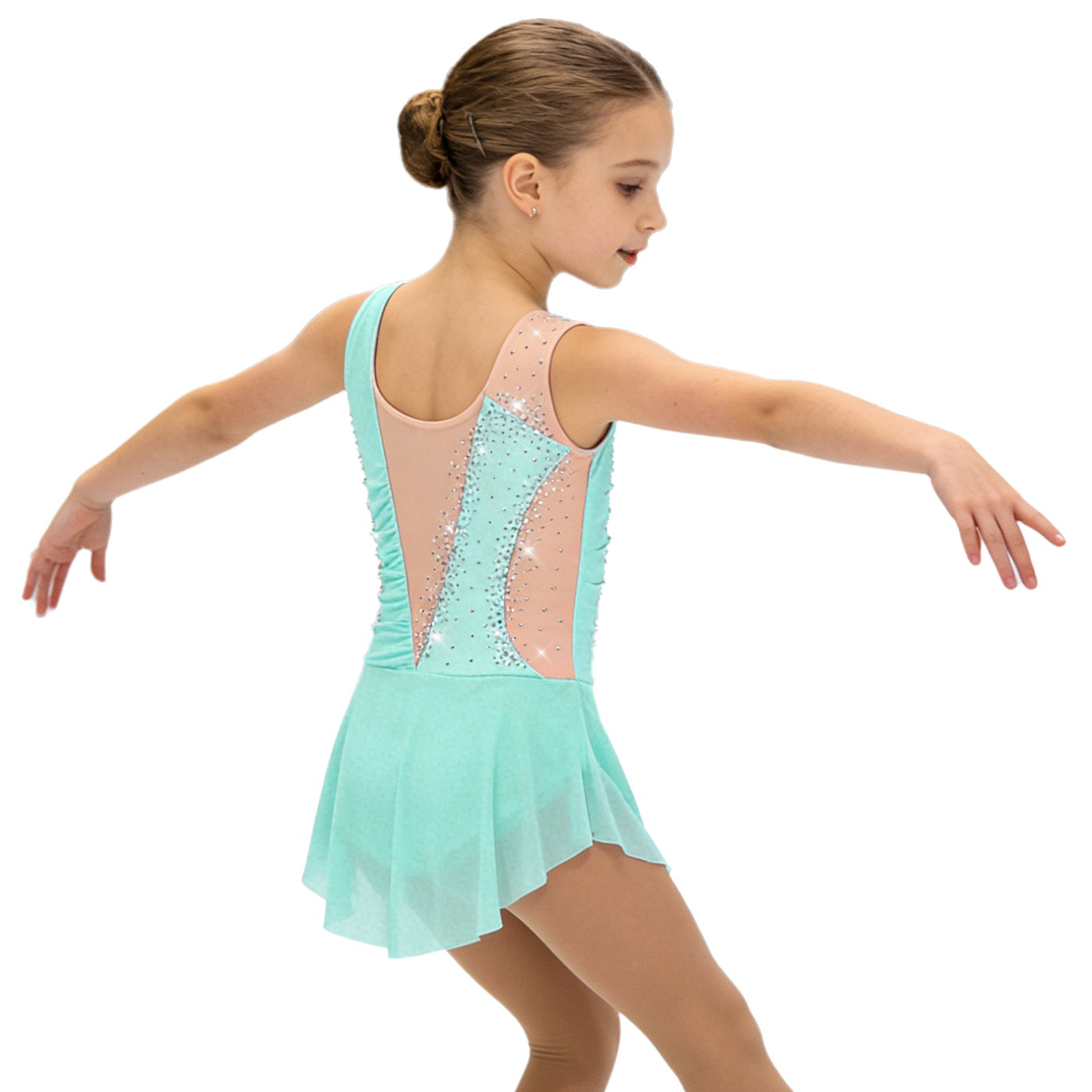 키즈 리듬체조 저지 아티스틱 피겨 스케이팅 발레 리리컬 - Rhinestone Banding Trim 리뷰 및 가격