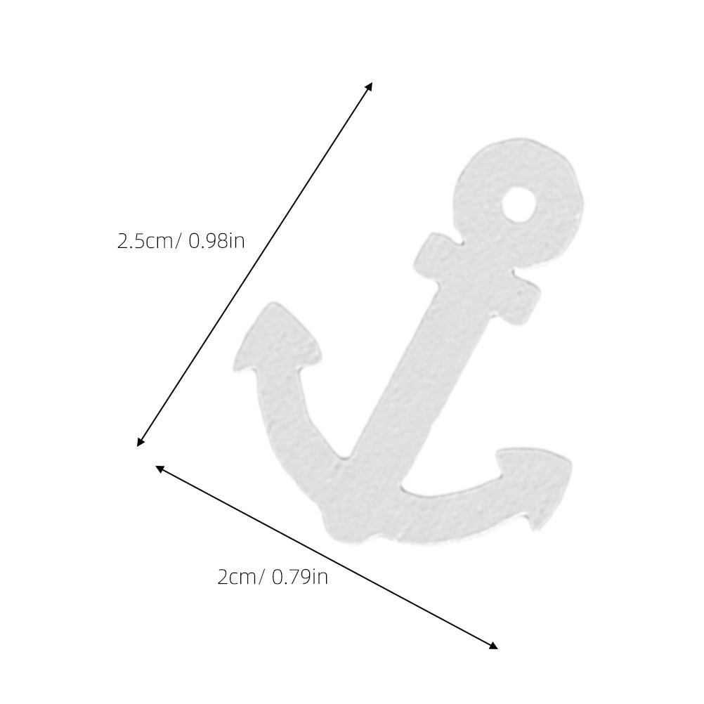 100 Pcs 나무 앵커 미니 펜던트 스크랩북 홈 장식 - Embellishments For Scrapbooking 리뷰 및 가격