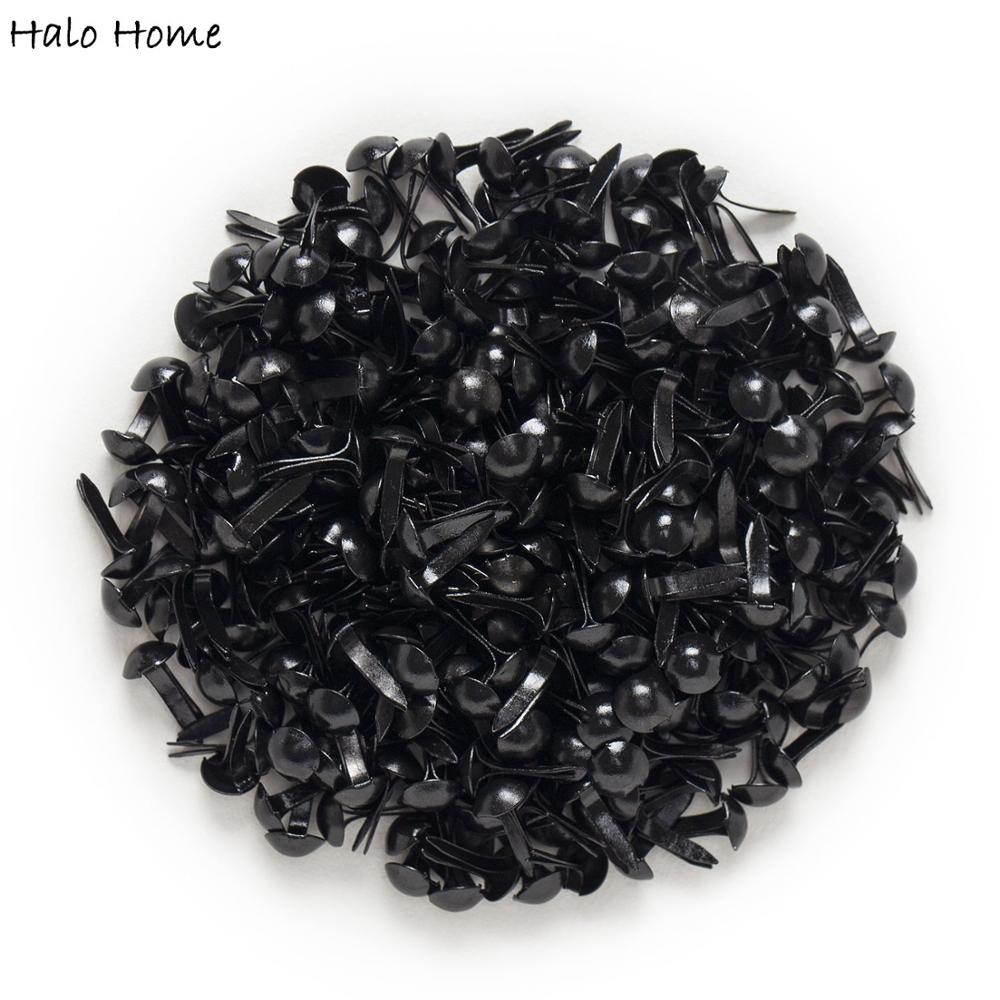 500 Pcs 블랙 라운드 Brads 스크랩북 꾸림 카 - Embellishments For Scrapbooking 리뷰 및 가격