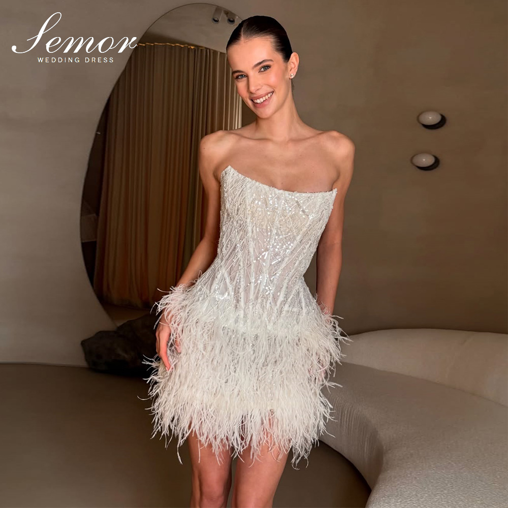 세모르 고급스러운 짧은 웨딩드레스 반짝이는 맞춤형 스트 - Tassel Fringe Trim 리뷰 및 가격
