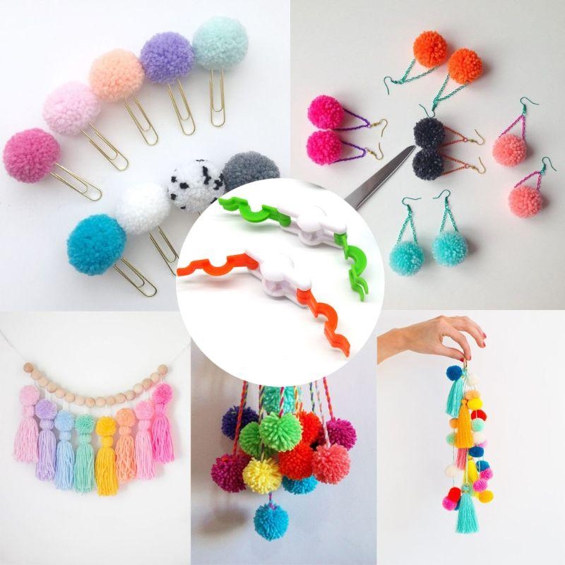D8KF 2pcs Pom-Pom 메이커 Fluff Ba - Pom Pom Maker Tool 리뷰 및 가격