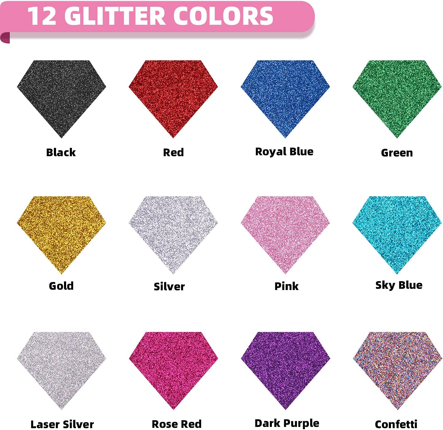 HTVRONT 12팩 글리터 HTV 열전사 비닐 롤 1 - Glitter Vinyl Roll 리뷰 및 가격