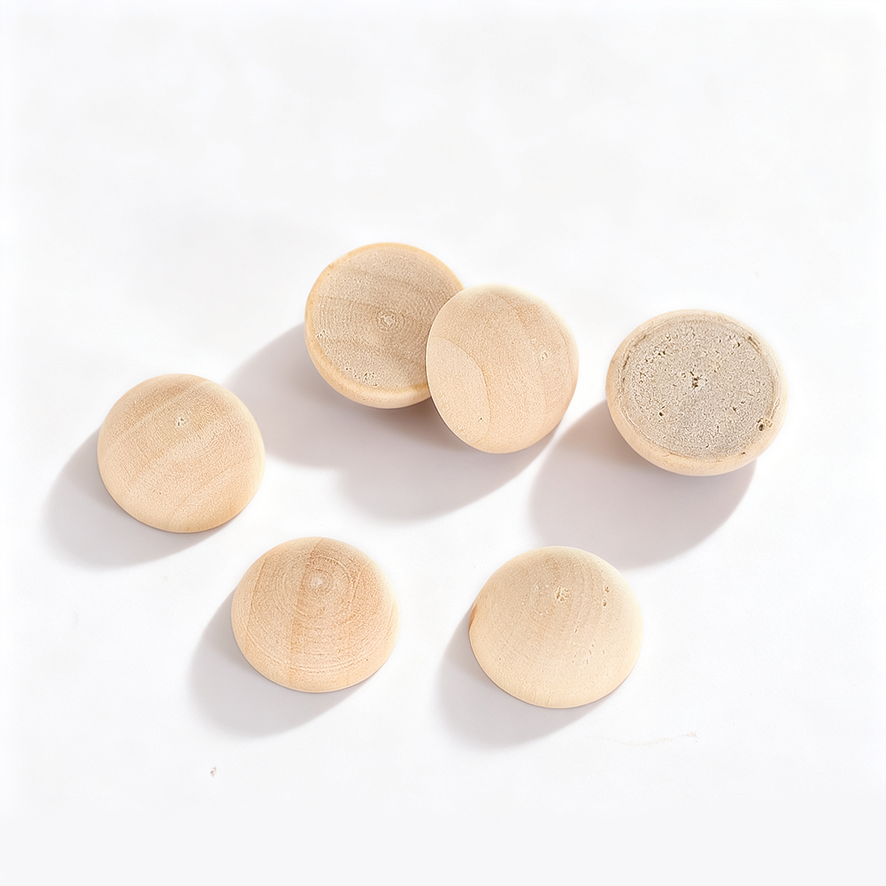 120개 15mm 반구형 나무 구슬 미완성 스플릿 비즈 - Craft Embellishments 리뷰 및 가격