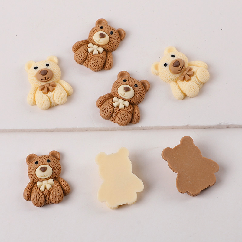 10/30/50pcs 수지 테디 베어 카보숑 플랫백 D - Embellishments For Scrapbooking 리뷰 및 가격