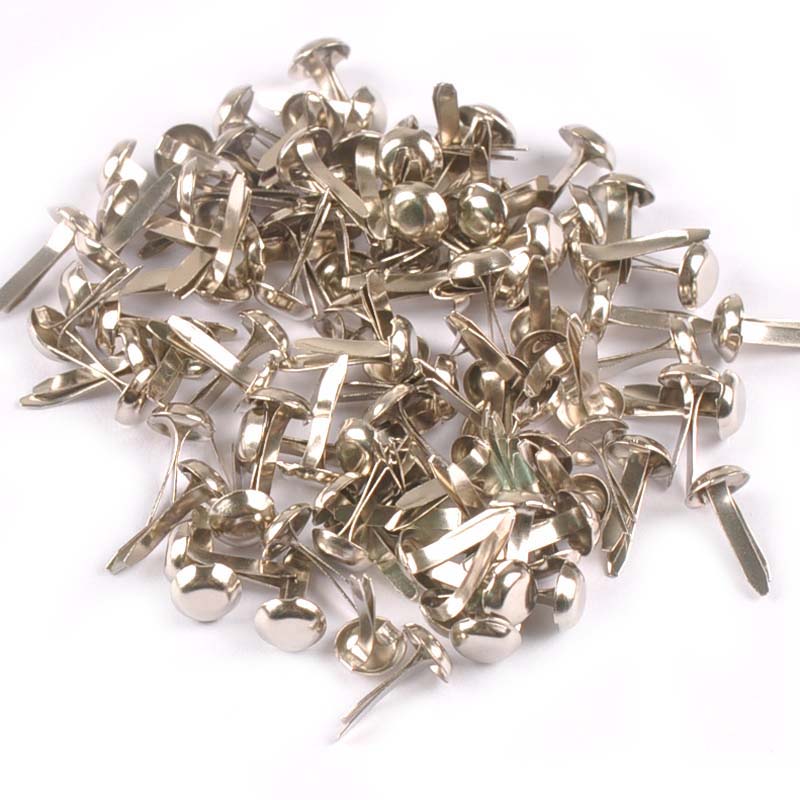 100Pcs 믹스 라운드 브래드 실버/골든 장식품 스크 - Embellishments For Scrapbooking 리뷰 및 가격